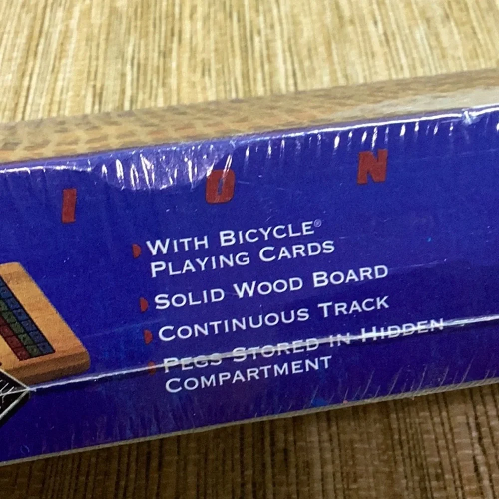 Vintage Cardinal Deluxe Solid Wood Cribbage Set